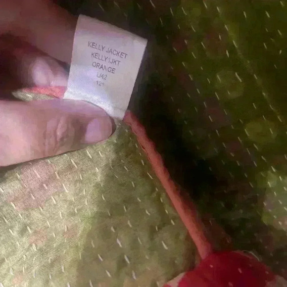 Antik Batik Kantha quilted Kelly Jacket EUC cotton - Picture 6 of 6